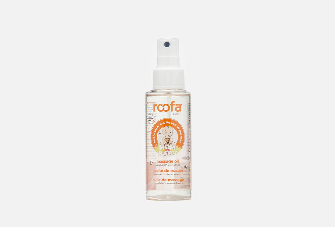 Roofa spainBaby Massage oil With Sweet Almond  Нежное массажное масло