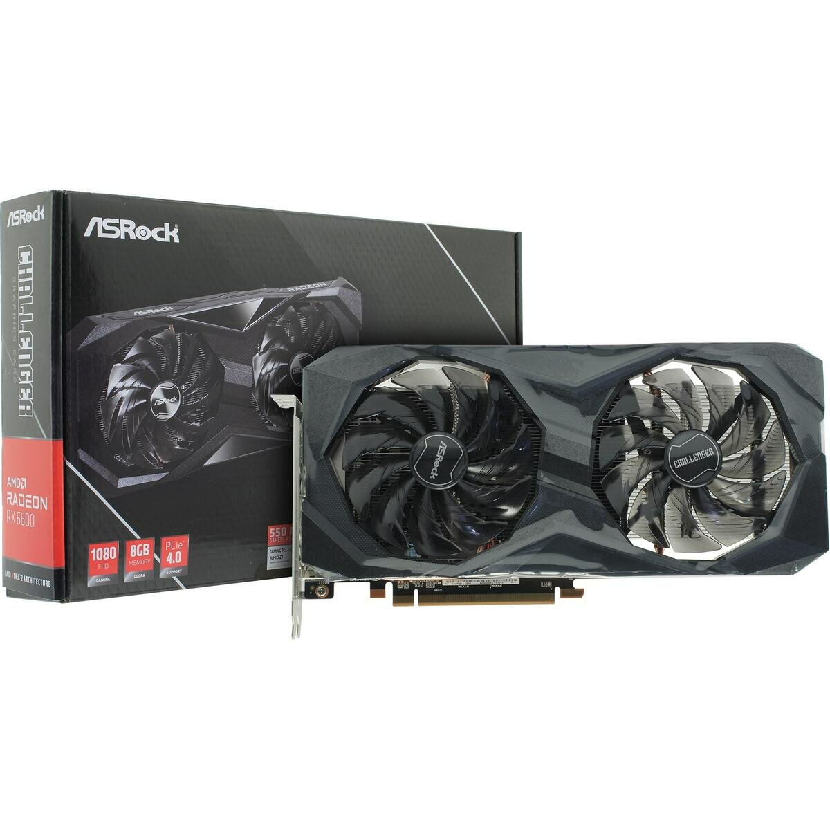 Видеокарта ASRock Radeon RX 6600 Challenger D 8GB (RX6600