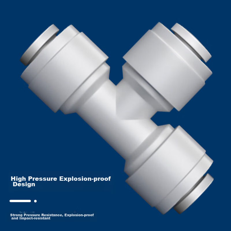 Аксессуары И Комплектующие Для Холодильников Xiaomi Jingwanhui Universal Water Purifier Accessories, 1/4 Inch Quick Connect Elbow, PE Pipe Quick Connector, Water Pipe Tee Fitting, 5 Pieces, W908