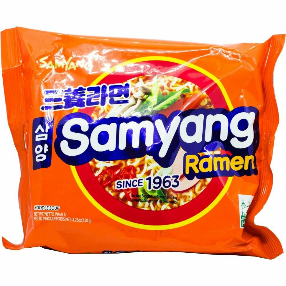 Samyang Ramen со вкусом говядины 120 г Лапша быстрого приготовления