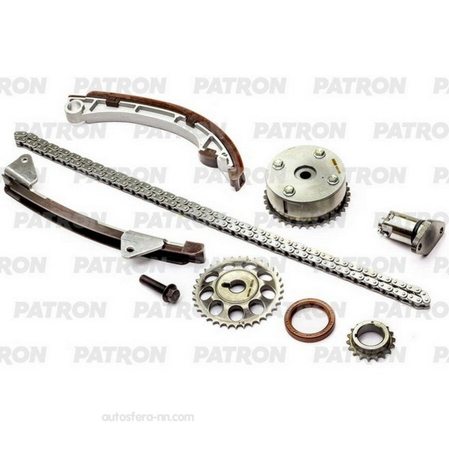 PATRON PTCK058 Комплект цепи ГРМ (Цепь-1, Нат-1, Усп-2, Шест-2, Ф/р-1) TOYOTA Avensis (T25) , Corolla (120/E140/E150)/Filder/Axio : 1.8i (1ZZ-FE)/1.6i (3ZZ-FE)/1.4i (4ZZ-FE) 2001-2012
