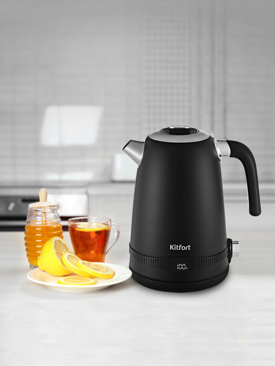 Чайник Kitfort КТ-6121-1 черный — фото 1