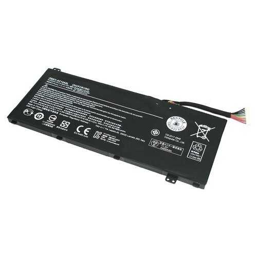 Аккумуляторная батарея для ноутбука Acer Aspire VN7-571G, VN7-791 11.4V 4465mAh 51Wh AC14A8L черная