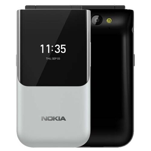 Смартфон Nokia 2720 Flip, Dual nano SIM, серый мобильный телефон nokia 230 dual sim black