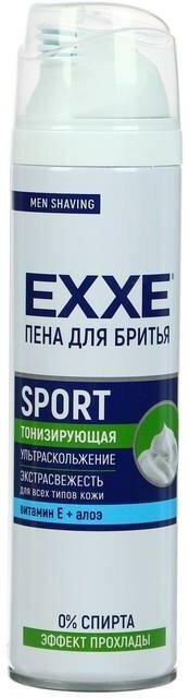 Пена для бритья Exxe Sport Energy Cool Effect, тонизирующая, 200 мл