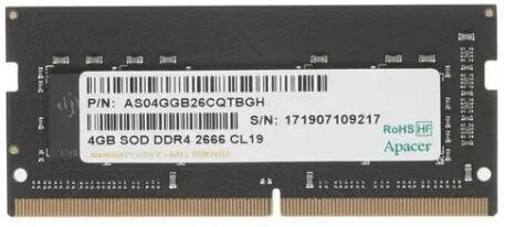 Модуль памяти для ноутбука sodimm es.04g2v. knh 4gb apacer