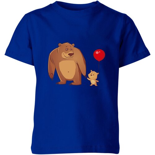 Футболка Us Basic, размер 4, синий мужская футболка папа горилла с сыном l белый