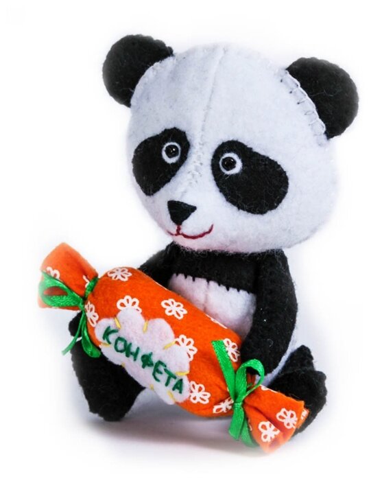 Перловка Набор для создания текстильной игрушки Детки Панда (ПФД-1057)
