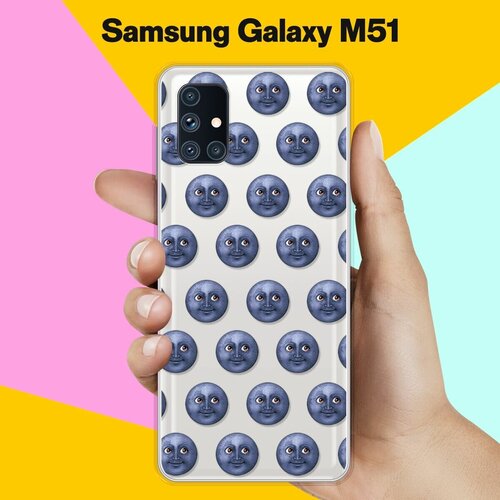 Силиконовый чехол Луна на Samsung Galaxy M51