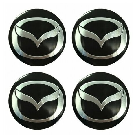 Наклейки на колесные диски Мазда / Наклейки на колесо / Наклейка на колпак / Mazda D-45mm
