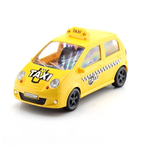 Машина инерционная Такси Хэтчбек. 25см. прозрачные окна