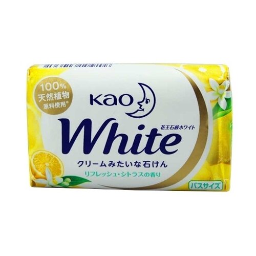 Kao Крем-мыло кусковое White с ароматом цитрусов, 130 г