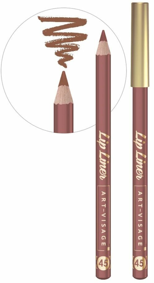 ART-VISAGE Карандаш для губ "LIP LINER" 45 натуральный коричневый