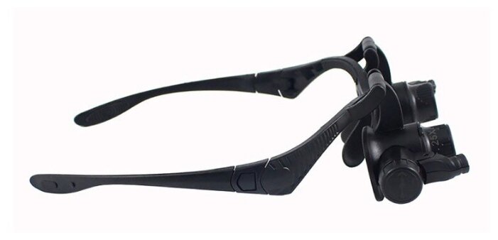 Ювелирные очки - лупа (10 - 15 - 20 - 25 Х) с подсветкой