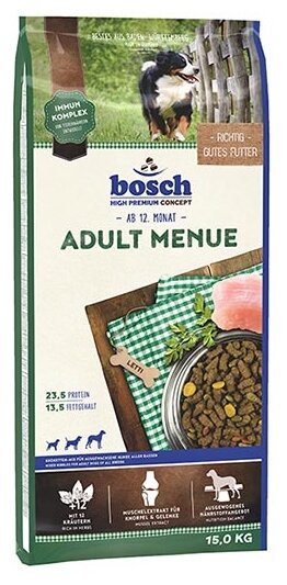 Bosch Эдалт Меню сухой корм для собак 15 кг