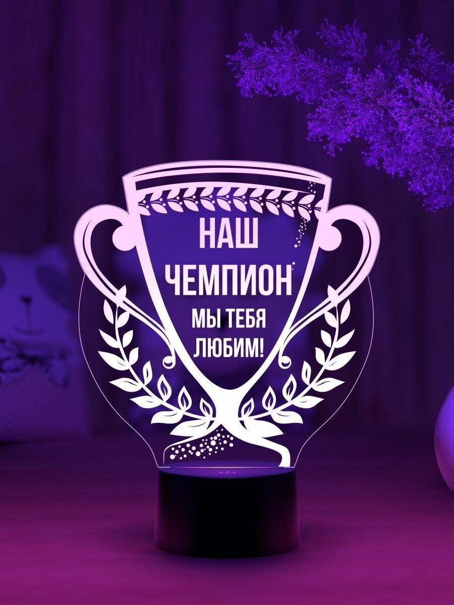 Сувенирный ночник "Кубок чемпиону" - фотография № 10