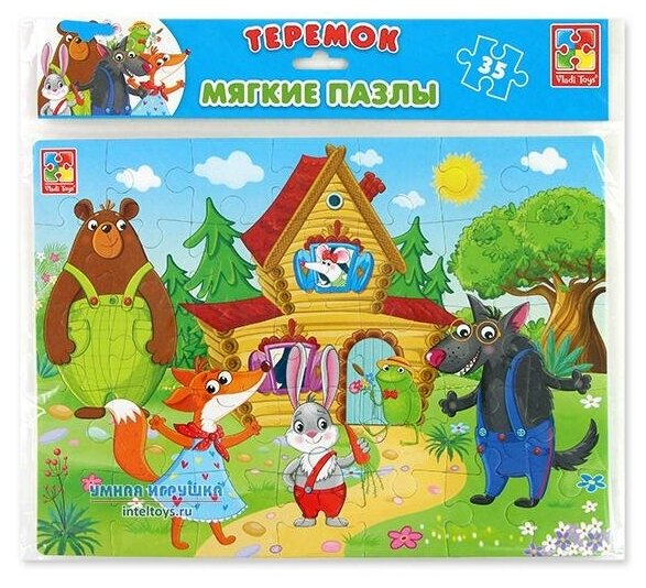 Мягкие пазлы Vladi Toys (Влади Тойз) «Теремок», 35 элементов