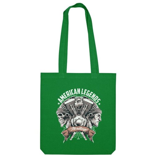 фото Сумка шоппер us basic, зеленый