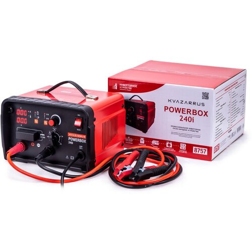 Инверторное пуско-зарядное устройство Foxweld KVAZARRUS PowerBox 240i с таймером 8757 1746200₽