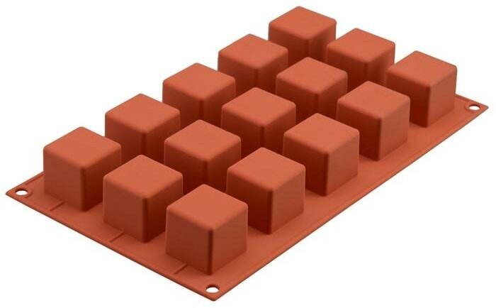 Форма силиконовая для выпечки «Куб» 3.5×3.5 см.