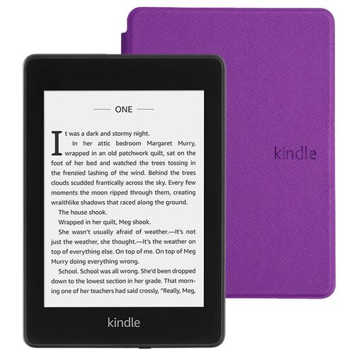 Электронная книга Amazon Kindle PaperWhite 2018 8Gb black Ad-Supported с обложкой ReaderONE