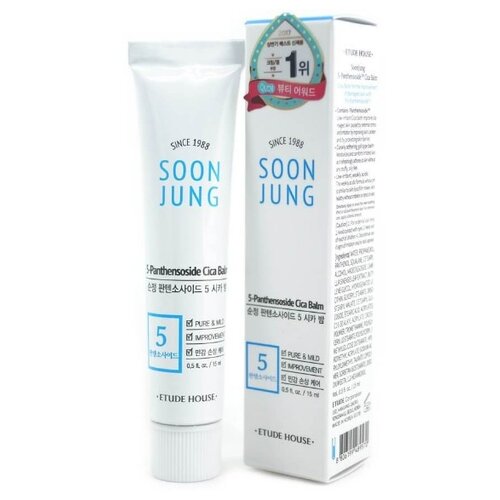 ETUDE Бальзам для лица заживляющий ET.Soon.J. 5 Cica Balm 40 мл(21AD)