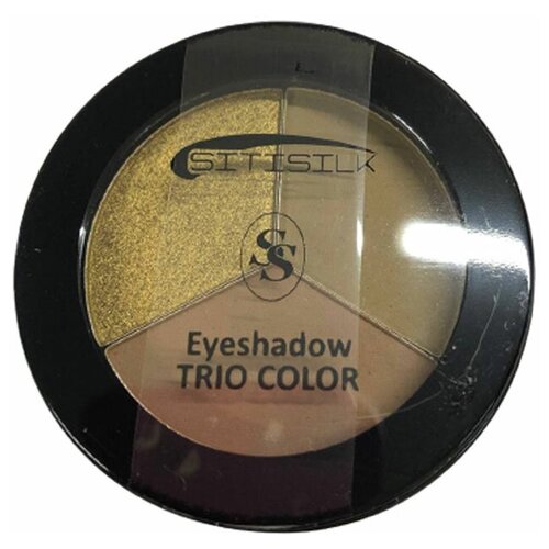 Sitisilk Тени для век 3-х цветные Trio Color Eyeshadow, S403, тон 14 хаки мат + хаки перл + коричневый мат