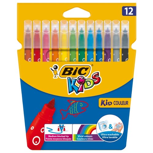 фото BIC Фломастеры "Kid Couleur" 12 шт. (9202932) разноцветные