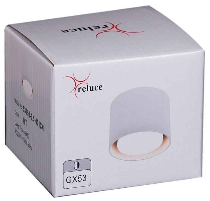 Накладной светильник Reluce 53053-9.5-001CN GX53 WT - фотография № 8