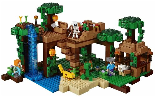 Конструктор My World Домик на дереве в джунглях Minecraft / 718 деталей / Игрушки Майнкрафт