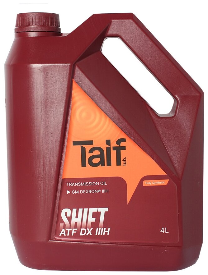 TAIF 214010 Масло трансмиссионное ATF SHIFT DX III H 4л TAIF