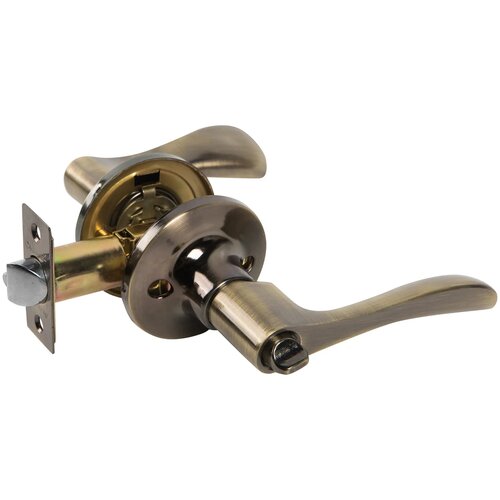 Ручка-защёлка Avers 8091-01-AB, с запиранием на ключ, сталь, цвет бронза