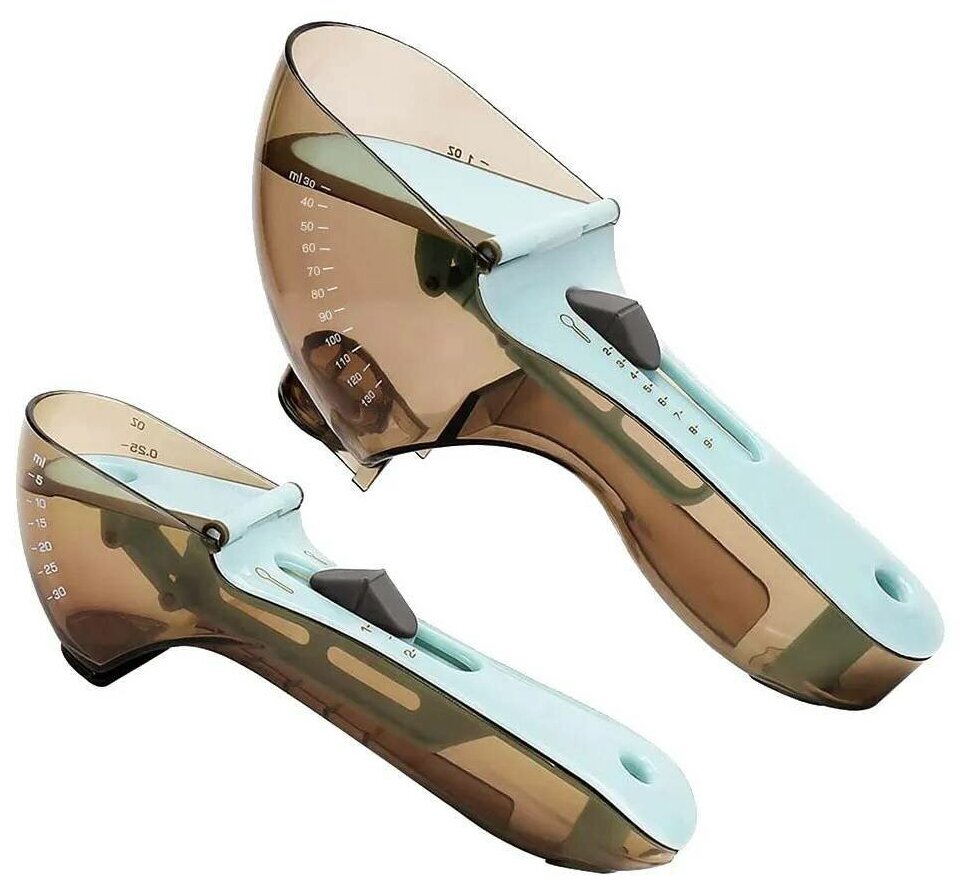 фото Мерные ложки универсальные регулируемые набор 2 шт, 5 мл. - 130 мл.