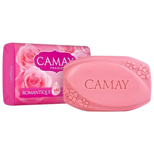 фото Мыло кусковое Camay French Romantique с ароматом алых роз, 85 г
