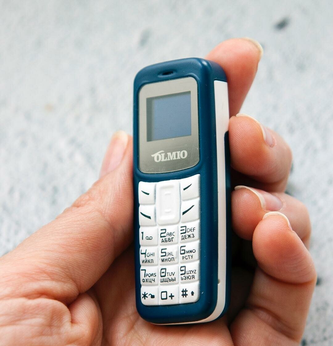 Мобильный телефон Olmio А02 Blue-White - фото №13