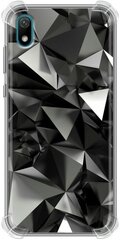 Дизайнерский силиконовый чехол для Хуавей Y5 2019 / Huawei Y5 2019 Черные кристаллы