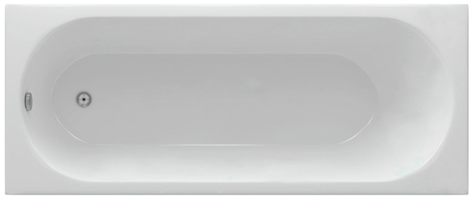 Акриловая ванна Aquatek Оберон 160x70 OBR160-0000026 слив слева