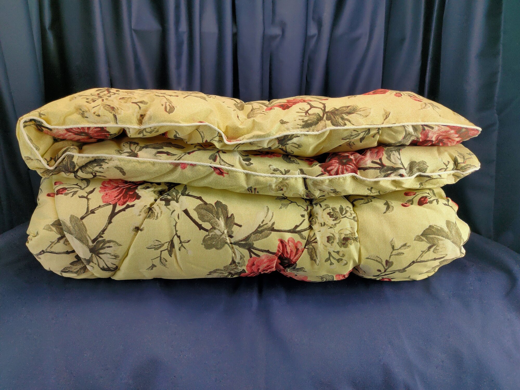 Одеяло ватное Евро спальное зимнее толстое теплое тяжелое - фотография № 7
