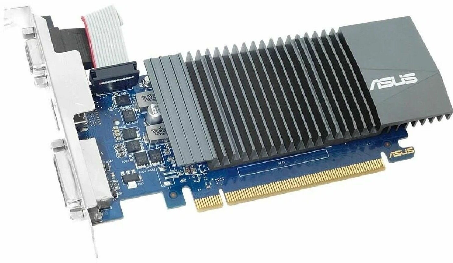 Видеокарта ASUS PCI-E NVIDIA GeForce GT 710 2048Mb 64 DDR3 954/5012 DVIx1 HDMIx1 CRTx1 HDCP Ret low profile
