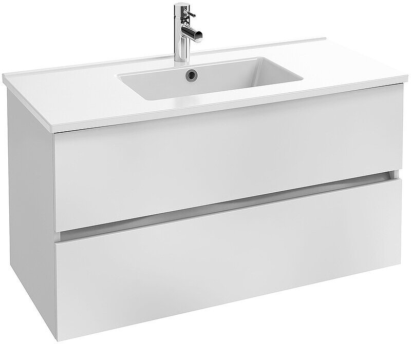 фото Тумба под раковину Jacob Delafon Tolbiac 100 EB2383-J5 подвесная Белый лак