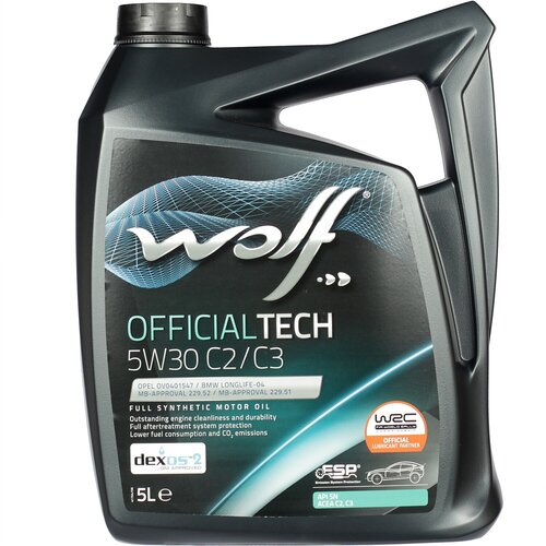 Масло моторное WOLF OFFICIALTECH C2/C3 5W-30 5л