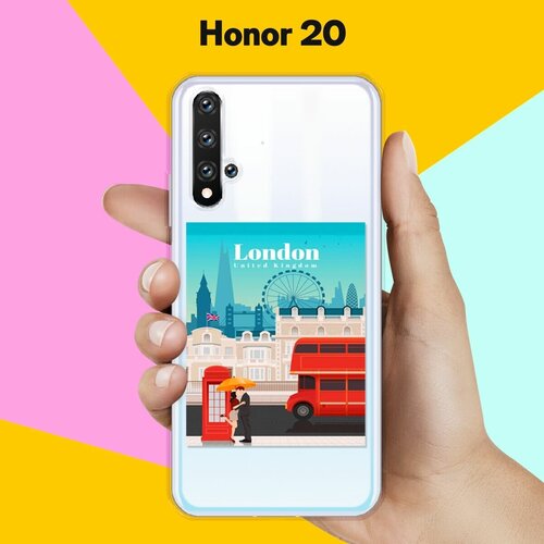 Силиконовый чехол London на Honor 20 силиконовый чехол на honor 20 хонор 20 папоротник фон 2 прозрачный