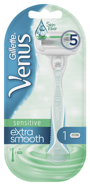 Venus Extra Smooth Sensitive Бритвенный станок, 1 шт., с 1 сменным лезвием в комплекте