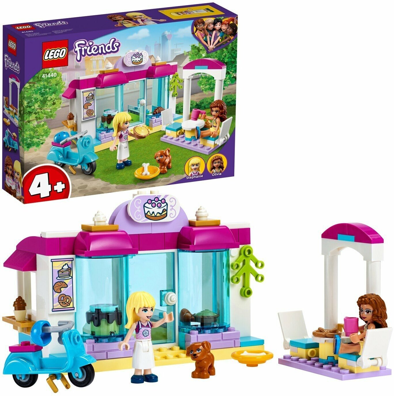 Конструктор Lego Friends Лего Френдс Пекарня Хартлейк-Сити 41440, для девочек