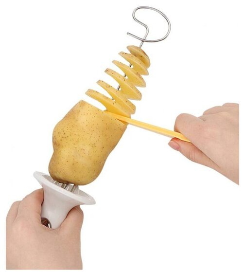 Нож для фигурной нарезки картофеля спиралями
