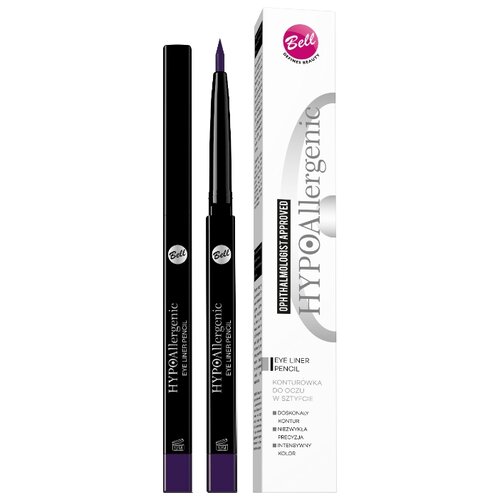 фото Bell подводка для глаз в стике hypoallergenic eye liner pencil, оттенок 40-фиолетовый