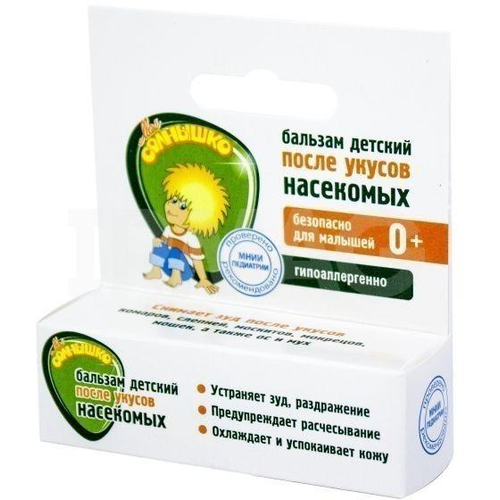 Мое Солнышко Бальзам после укусов насекомых детский 2.8 г