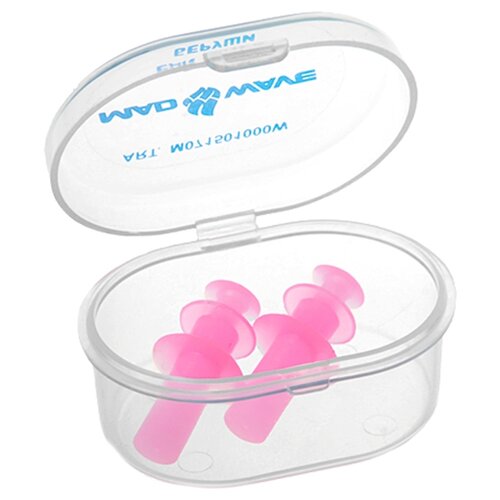 фото Беруши для плавания плунжерные ear plugs, pink mad wave