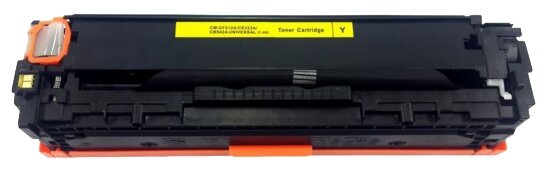 Картридж лазерный Aquamarine CB542A/CE322A/CF212A, для принтеров HP / Canon, желтый, совместимый