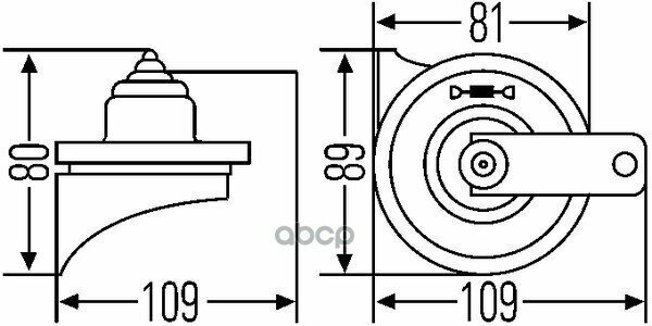 3Fh 007 424-811_Звуковой Сигнал! Универсальный HELLA арт. 3FH 007 424-811